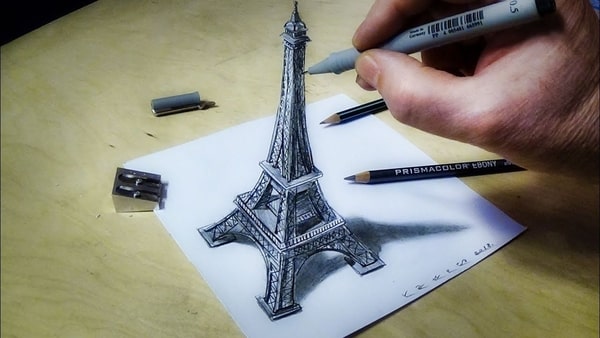 3d drawing tower
