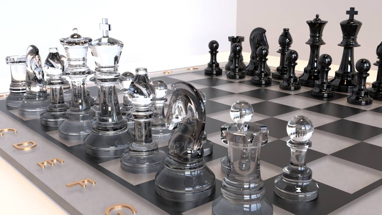 شطرنج شیشه ای لوکس